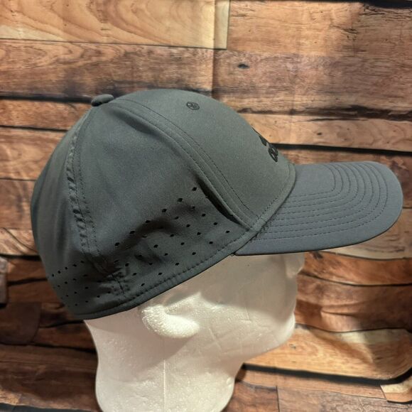 Adidas AEROREADY A-Flex Gray Baseball Cap Hat Stretch Fit Golf Athletic S/M - Picture 2 of 9